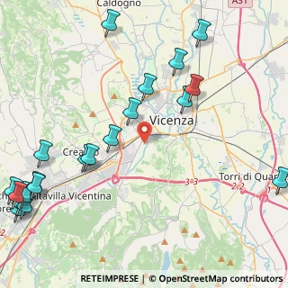 Mappa Via Dino Carta, 36100 Vicenza VI, Italia (6.0165)