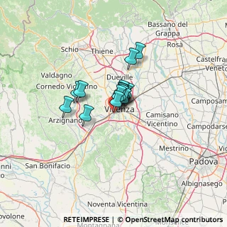 Mappa Via Dino Carta, 36100 Vicenza VI, Italia (6.52875)