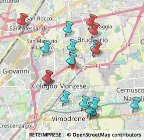 Mappa Via Pasubio, 20093 Cologno Monzese MI, Italia (2.07053)