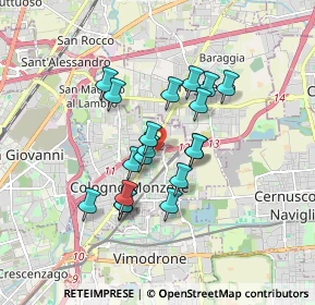 Mappa Via Pasubio, 20093 Cologno Monzese MI, Italia (1.36895)