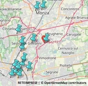 Mappa Via Silvio Pellico, 20093 Cologno Monzese MI, Italia (5.44667)