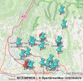 Mappa Via Sandro Partinico, 37024 Negrar VR, Italia (8.605)
