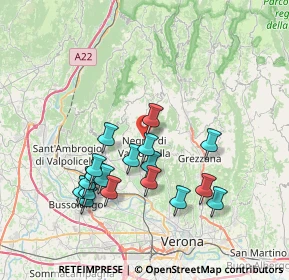 Mappa Via Sandro Partinico, 37024 Negrar VR, Italia (7.225)