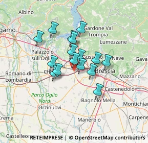 Mappa SP Concesio-Ospitaletto-Capriano KM 16 480, 25046 Cazzago San Martino BS (9.66188)