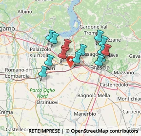 Mappa SP Concesio-Ospitaletto-Capriano KM 16 480, 25046 Cazzago San Martino BS (10.89643)