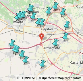 Mappa SP Concesio-Ospitaletto-Capriano KM 16 480, 25046 Cazzago San Martino BS (4.899)