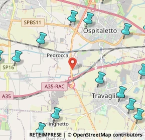 Mappa SP Concesio-Ospitaletto-Capriano KM 16 480, 25046 Cazzago San Martino BS (3.45778)