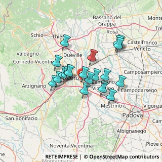 Mappa Strada Paradiso, 36100 Vicenza VI, Italia (10.76)