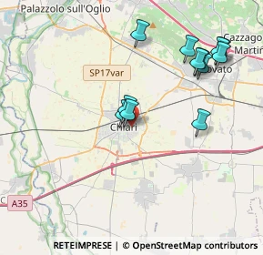 Mappa Via Lancini, 25032 Chiari BS, Italia (3.9625)