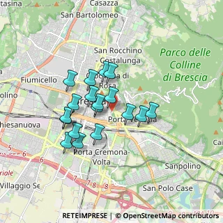 Mappa Vicolo dell' Ortaglia, 25121 Brescia BS, Italia (1.37556)