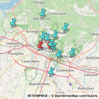 Mappa Vicolo dell' Ortaglia, 25121 Brescia BS, Italia (5.89)