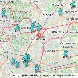 Mappa Via Concordia, 20099 Sesto San Giovanni MI, Italia (6.72111)