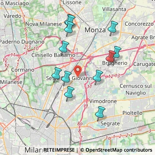 Mappa Via Concordia, 20099 Sesto San Giovanni MI, Italia (3.91417)