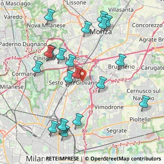 Mappa Via Concordia, 20099 Sesto San Giovanni MI, Italia (4.642)