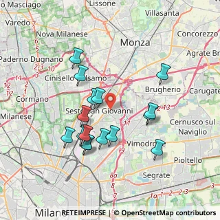 Mappa Via Concordia, 20099 Sesto San Giovanni MI, Italia (3.4325)