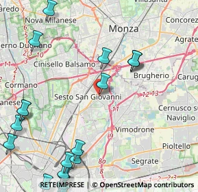 Mappa Via Concordia, 20099 Sesto San Giovanni MI, Italia (6.1395)