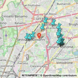 Mappa Via Concordia, 20099 Sesto San Giovanni MI, Italia (1.93353)