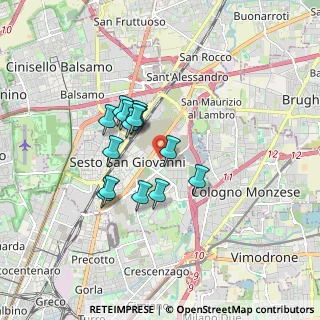 Mappa Via Concordia, 20099 Sesto San Giovanni MI, Italia (1.31214)