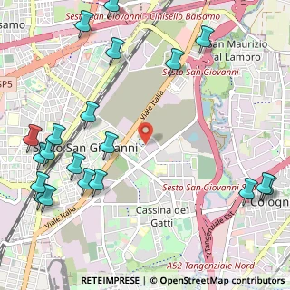 Mappa Via Concordia, 20099 Sesto San Giovanni MI, Italia (1.505)