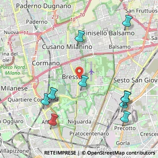 Mappa Via Patellani Carlo, 20091 Bresso MI, Italia (2.54273)
