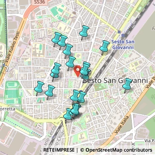Mappa Viale Casiraghi Fratelli, 20099 Sesto San Giovanni MI, Italia (0.418)