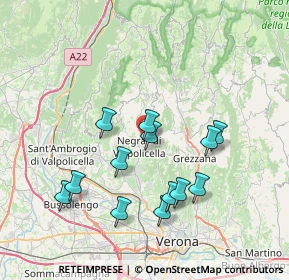 Mappa Via Vigolo, 37024 Negrar di Valpolicella VR, Italia (7.09846)
