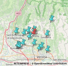 Mappa Via Vigolo, 37024 Negrar di Valpolicella VR, Italia (6.9225)