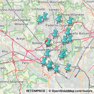 Mappa Via dello Sport, 20026 Novate Milanese MI, Italia (3.76824)
