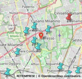 Mappa Via Grazia Deledda, 20091 Bresso MI, Italia (2.65091)