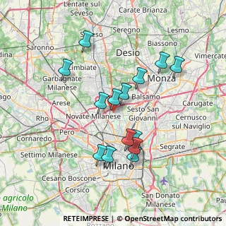 Mappa Via Grazia Deledda, 20091 Bresso MI, Italia (6.72714)