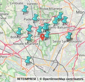Mappa Via Grazia Deledda, 20091 Bresso MI, Italia (3.46467)