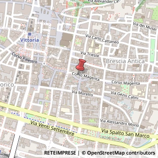 Mappa Corso Magenta, 14, 25121 Brescia, Brescia (Lombardia)