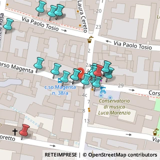Mappa Corso Magenta, 25121 Brescia BS, Italia (0.03333)