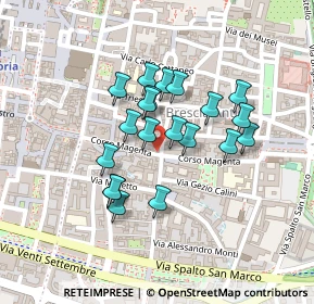 Mappa Corso Magenta, 25121 Brescia BS, Italia (0.1715)