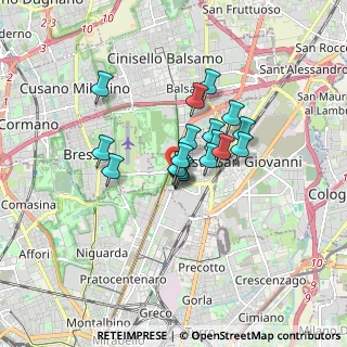 Mappa Via Clerici, 20099 Milano MI, Italia (1.11778)
