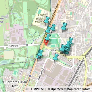 Mappa Via Clerici, 20099 Milano MI, Italia (0.4145)