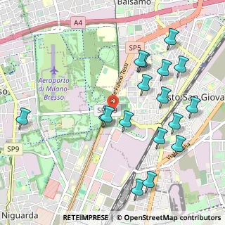 Mappa Via Clerici, 20099 Milano MI, Italia (1.11588)