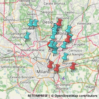 Mappa Via Clerici, 20099 Sesto San Giovanni MI, Italia (6.2215)