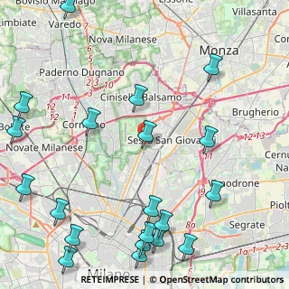 Mappa Via Clerici, 20099 Sesto San Giovanni MI, Italia (6.072)