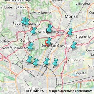Mappa Via Clerici, 20099 Sesto San Giovanni MI, Italia (3.75308)