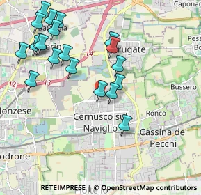 Mappa Via Boves, 20063 Cernusco sul Naviglio MI, Italia (2.1975)