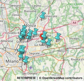 Mappa Via Boves, 20063 Cernusco sul Naviglio MI, Italia (6.57882)