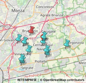 Mappa Via Boves, 20063 Cernusco sul Naviglio MI, Italia (3.38083)