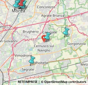 Mappa Via Boves, 20063 Cernusco sul Naviglio MI, Italia (6.31923)