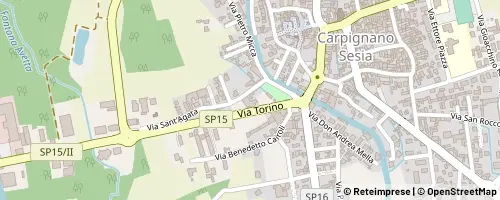Mappa Carpignano Sesia