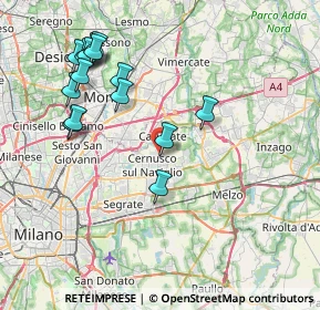 Mappa Via Alvaro Corrado, 20063 Cernusco sul Naviglio MI, Italia (8.43533)