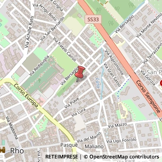 Mappa Via Francesco Baracca, 31, 20017 Rho, Milano (Lombardia)