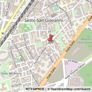 Mappa Via Felice Cavallotti, 272, 20099 Sesto San Giovanni, Milano (Lombardia)