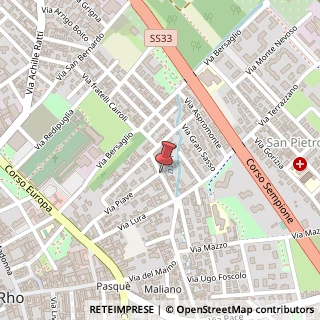 Mappa Via Lodovico Muratori,  7, 20135 Rho, Milano (Lombardia)