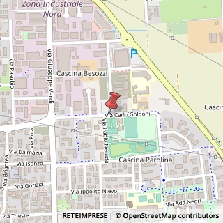 Mappa Via Carlo Goldoni, 20063 Cernusco sul Naviglio, Milano (Lombardia)